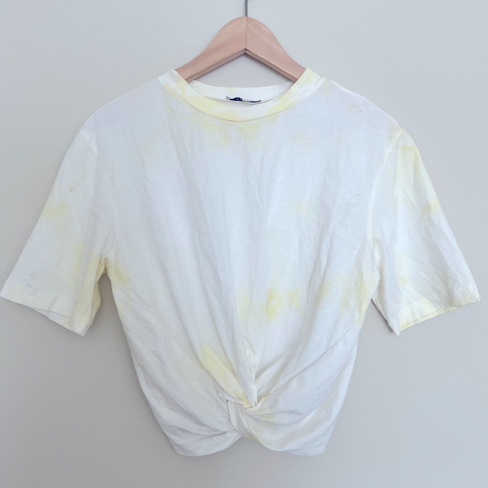Ganni Twist Front Crop Top